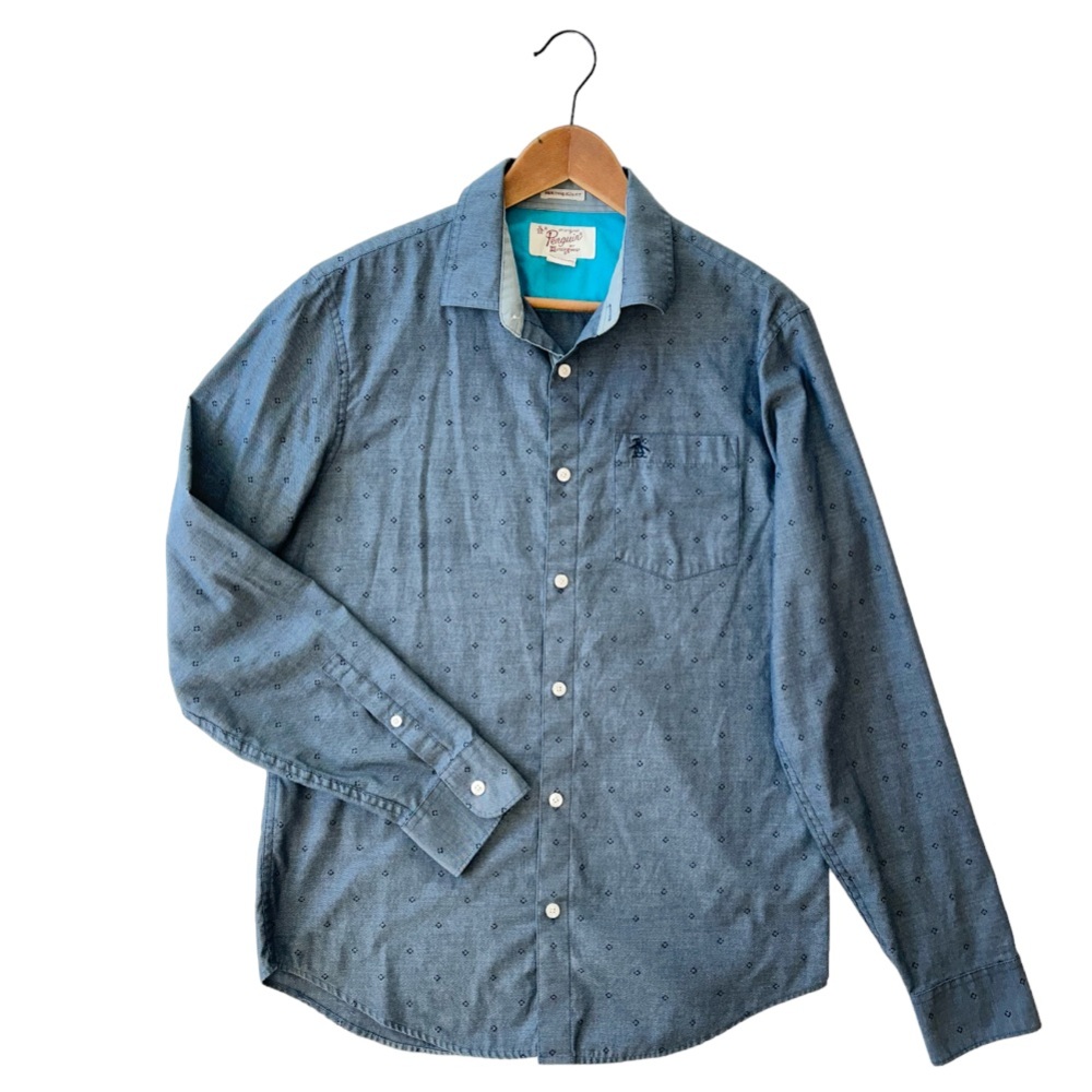 Original Penguin Heritage Slim Fit Button Front Dress Shirt